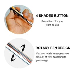 image-4-in-1 Eyebrow Pencil - 4 Colors Brown - Easy Contour