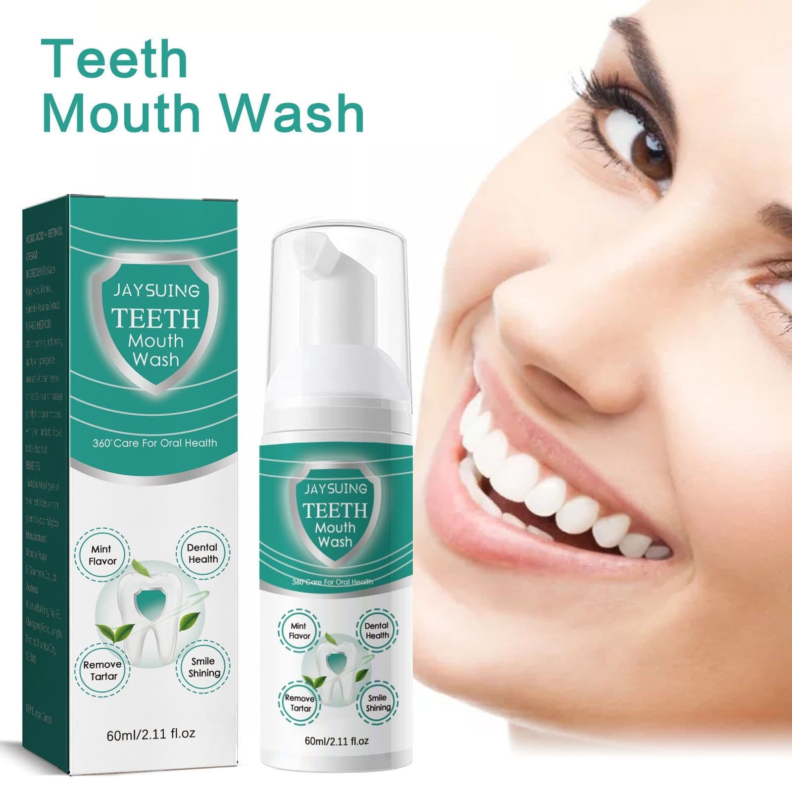 image-Jaysuing Foaming Teeth Cleansing Mousse - Deep Clean