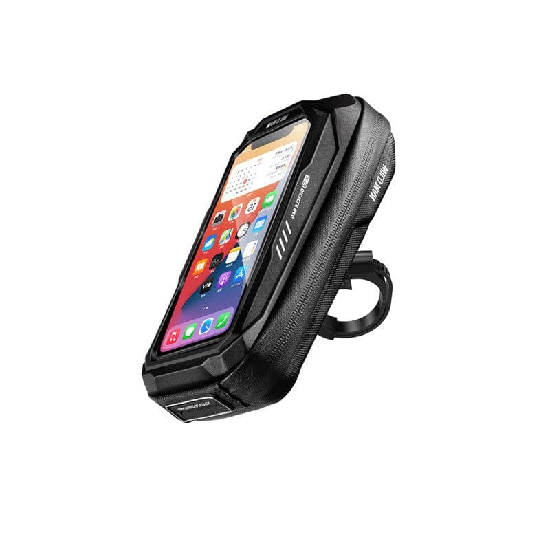 image-WILD MAN bicycle bag hard shell handlebar bag cross-border touch screen mobile phone bag mountain bike front beam bag cycling bag