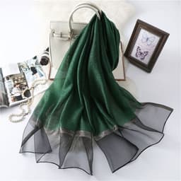image-Polyester Long Scarf - Light Grey 90x200cm