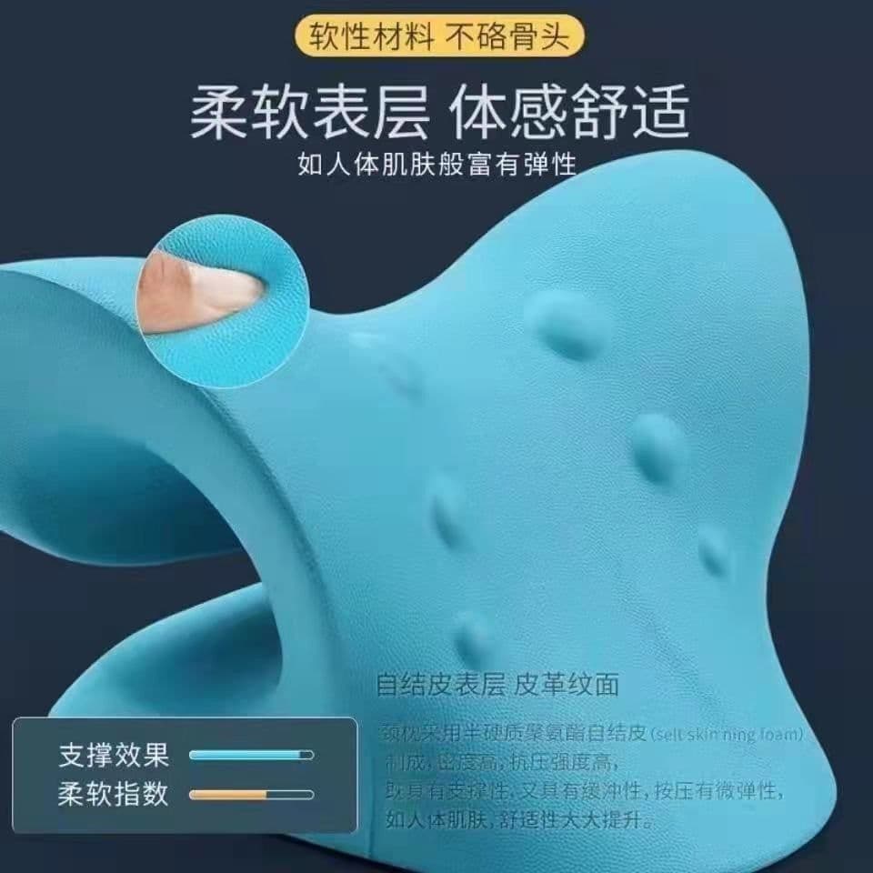 image-Cervical Spine Massage Pillow - Neck Traction 6-Head
