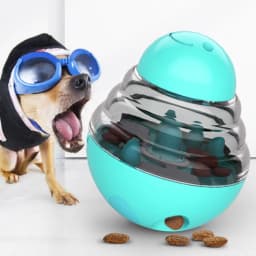 image-Pet Products Factory Wholesale Company New Dog Biting Toys Tumbler Feeder Leaky Eating Ball