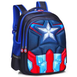 image-Sly Bird Cartoon School Bag - Red, Toddler Boy 3D Superman