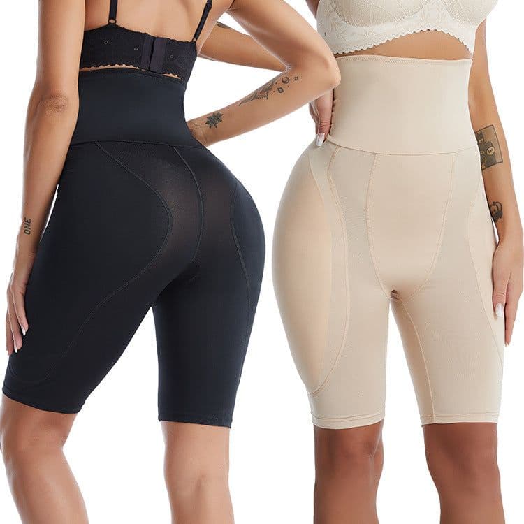 image-Women's High-Waisted Body-Shaping Tights - Black