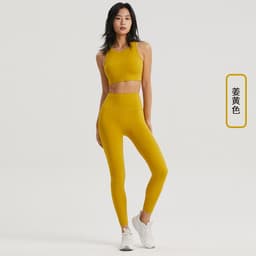 image-Yoga Clothing Set - Matcha Green Fitness Bra Pants