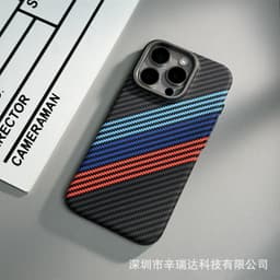 image-Suitable iPhone 15 Pro Max Kevlar Case - Carbon Fiber Pattern