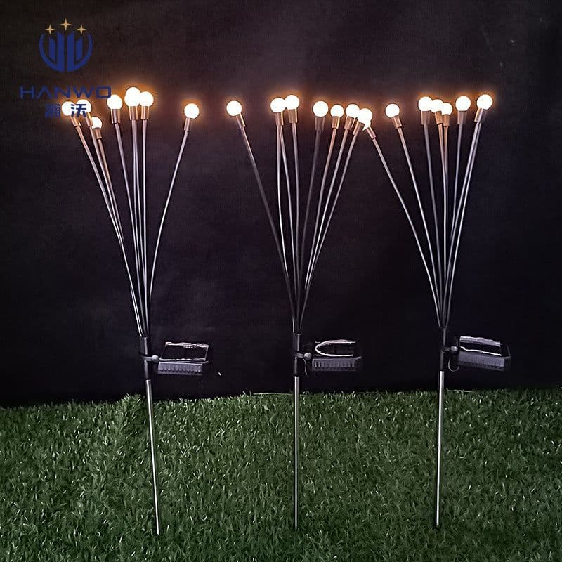 image-Solar LED Firefly Ground Light - Garden Lawn Decor