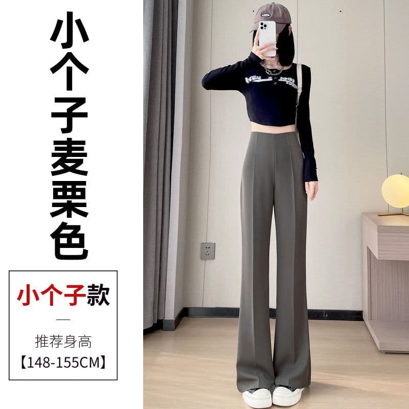 image-Women's High Waist Flared Pants Summer 2023 2XL Neutral Style