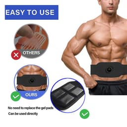 image-EMS Abdominal Muscle Stimulator Belt - Black