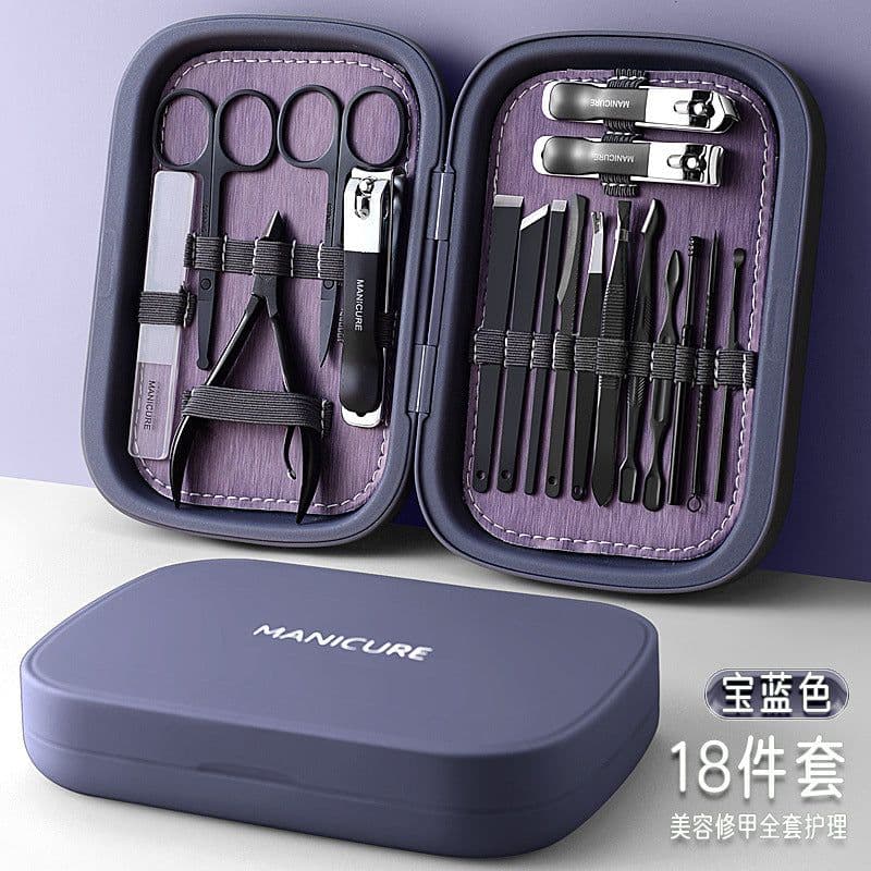 image-New Stainless Steel Nail Clippers Set - Manicure Pedicure