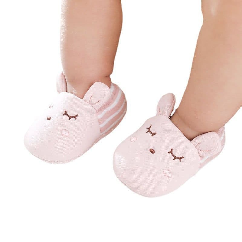 image-Three-dimensional ears cartoon children dispensing toddler shoes and socks spring and autumn striped animal short tube shallow mouth baby baby socks