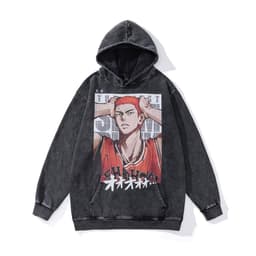 image-Cotton Fleece Hoodie - Kangaroo Pocket Loose Fit XXL