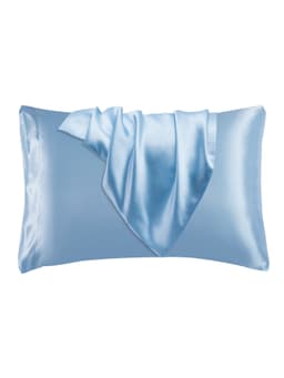 image-Summer Hot Selling Pure Color Satin Imitation Silk Pillowcase Digital Printing Embroidery Screen Printing Bedding Amazon