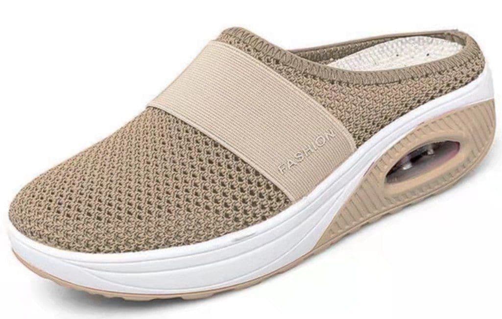 image-Women's Baotou Mesh Slippers Black Size 43