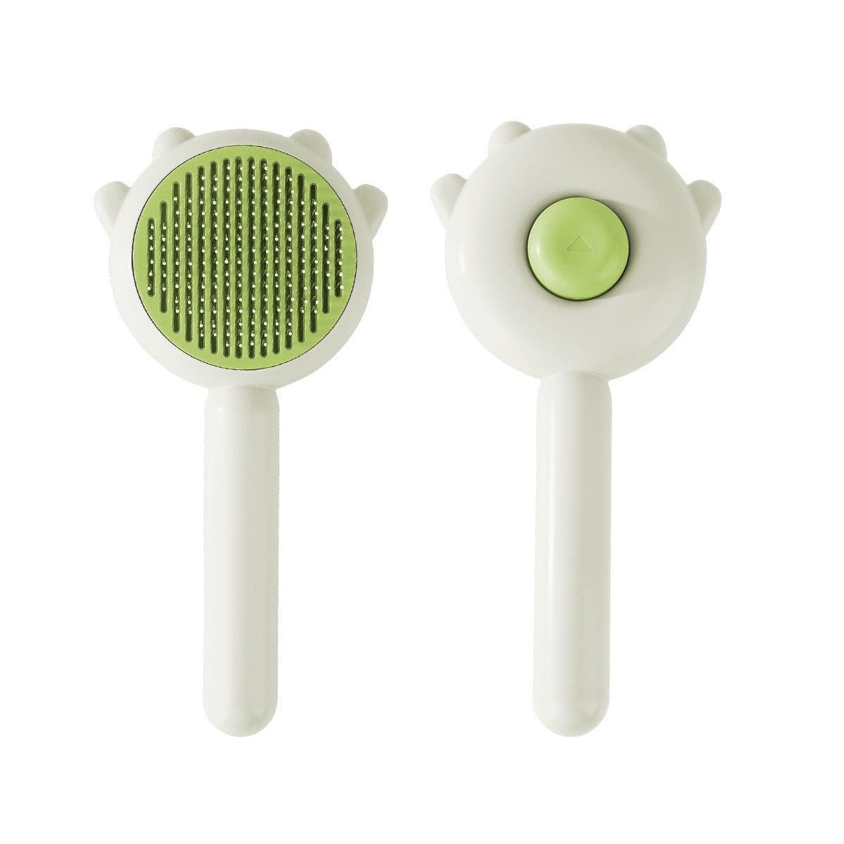 image-Pet Self-Cleaning Comb, Dog Brush, Needle Comb - ABS+Stainless Steel