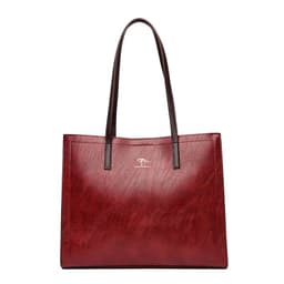 image-PU Tote Bag Women Blue European Retro