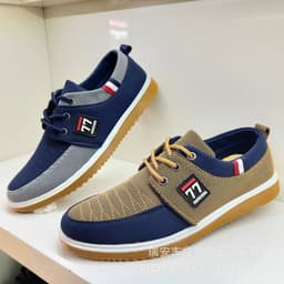 image-New 2020 Spring New Men's Casual Canvas Shoes Men's Korean Style Trendy Fashion Low Top Student Skate Shoes Wholesale
