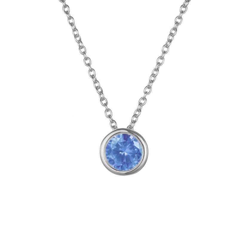 image-JUJIE Rhinestone Necklace - Rose Gold Geometric