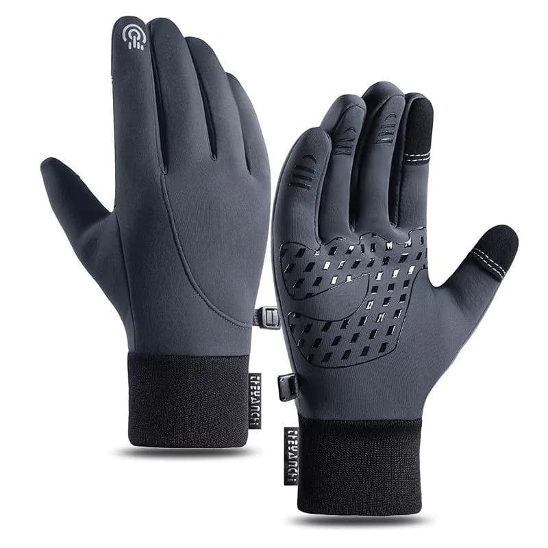 image-Winter Cycling Gloves Touchscreen Unisex Grey XL