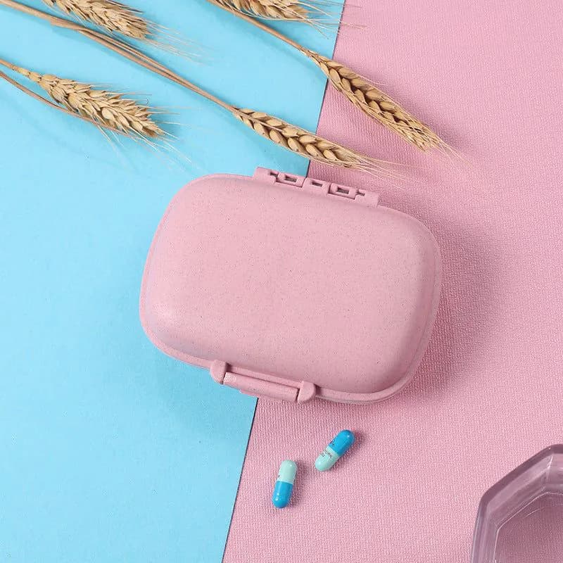 image-Portable 7-Day Pill Organizer - Double-Layer Sealed Storage