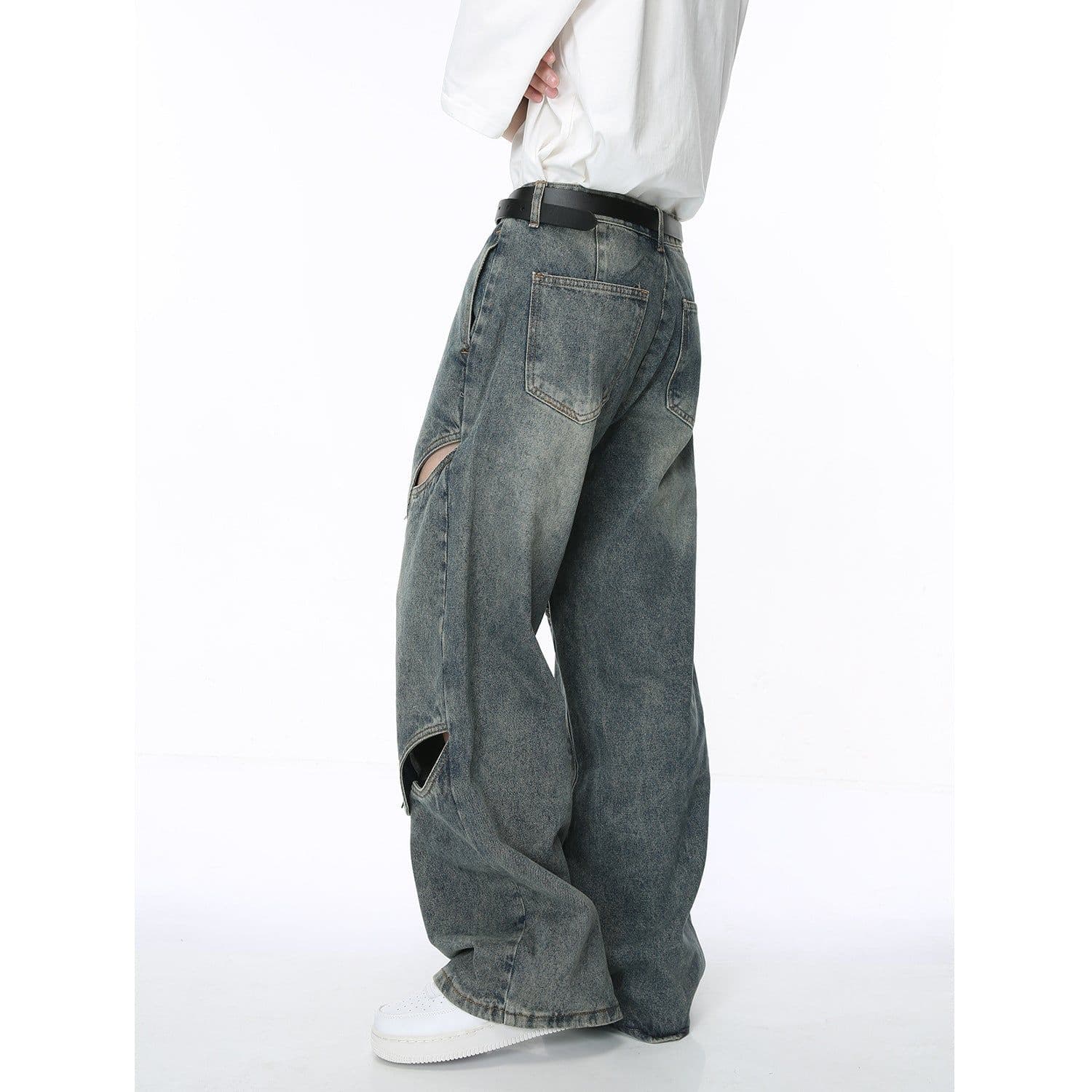 image-MTLCLOTHES Men's Retro Wide-leg Jeans Spring 2024
