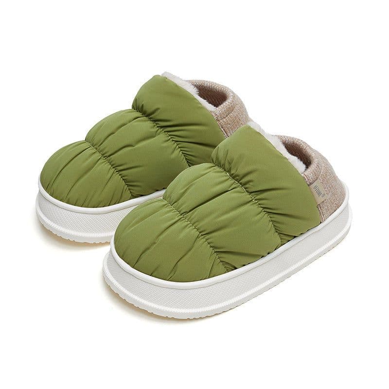 image-Youtun Thick-soled Cotton Slippers Non-slip Winter Indoor Shoes