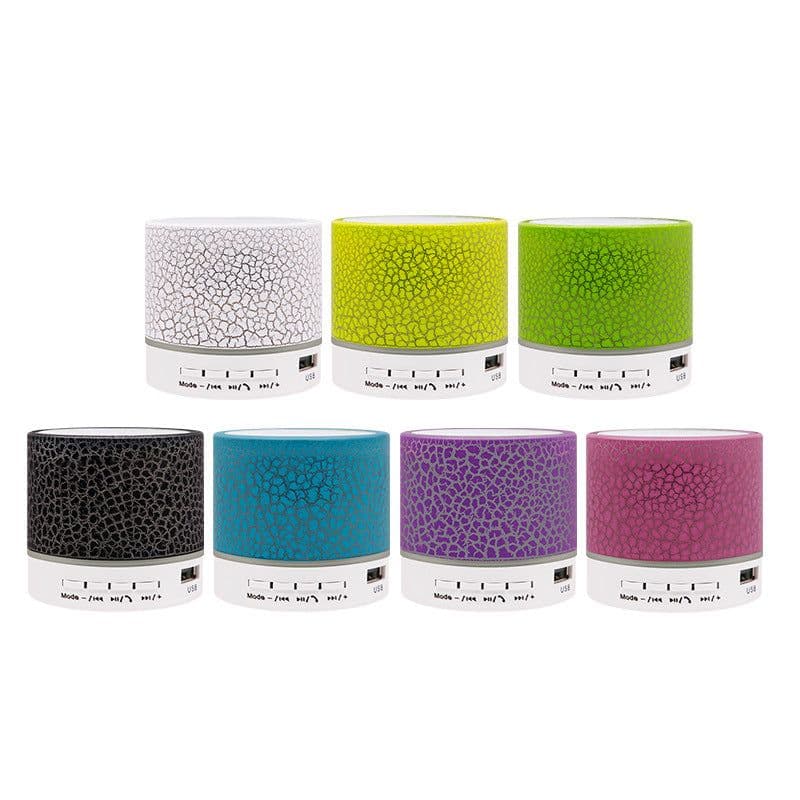 image-Mini Bluetooth Speaker - Portable LED Wireless Subwoofer Gift - Yellow 58*53mm
