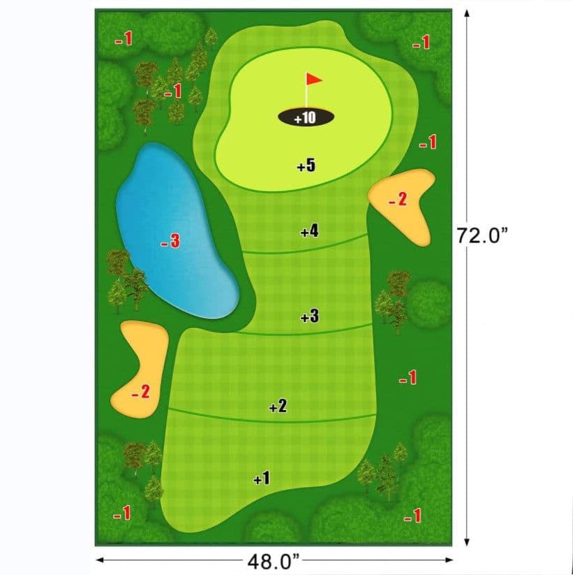 image-Golf Batting Mat - Casual Game Set 3 Clubs