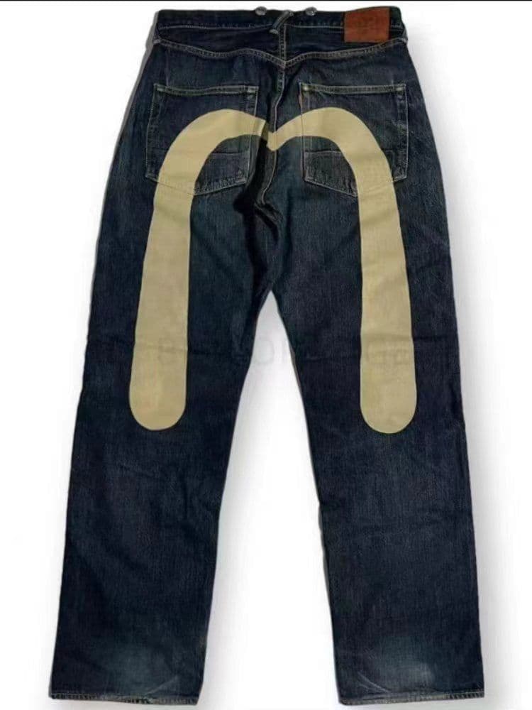 image-European and American hip-hop American style first year classic niche ins print men and women loose trendy trousers cool jeans