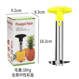 image-Stainless Steel Pineapple Knife - Black