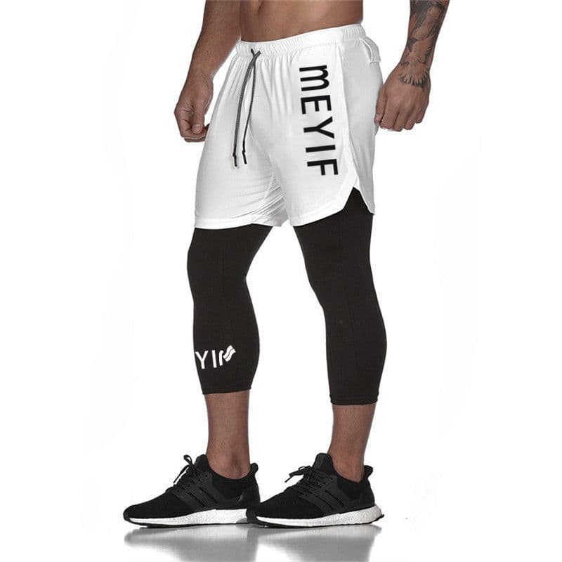 image-Men's BALLGUA Gym Pants - Fitness Running Tights, 85% Polyester, Multiple Pockets