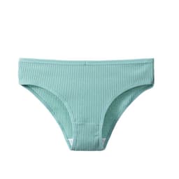 image-Summer breathable skin-friendly sports high elastic stretch ladies briefs cotton comfortable new pure color girls underwear