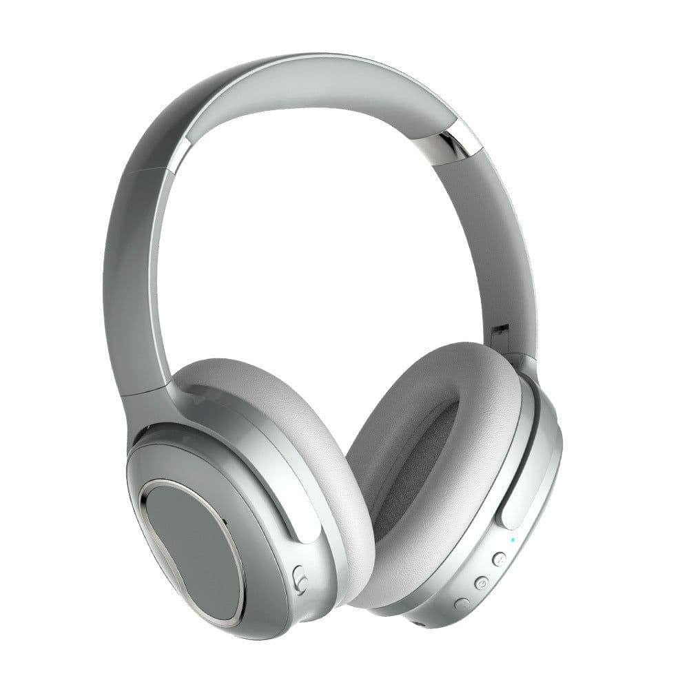 image-OEM Silver Noise-Canceling Bluetooth Headset ANC 5.0 12hr