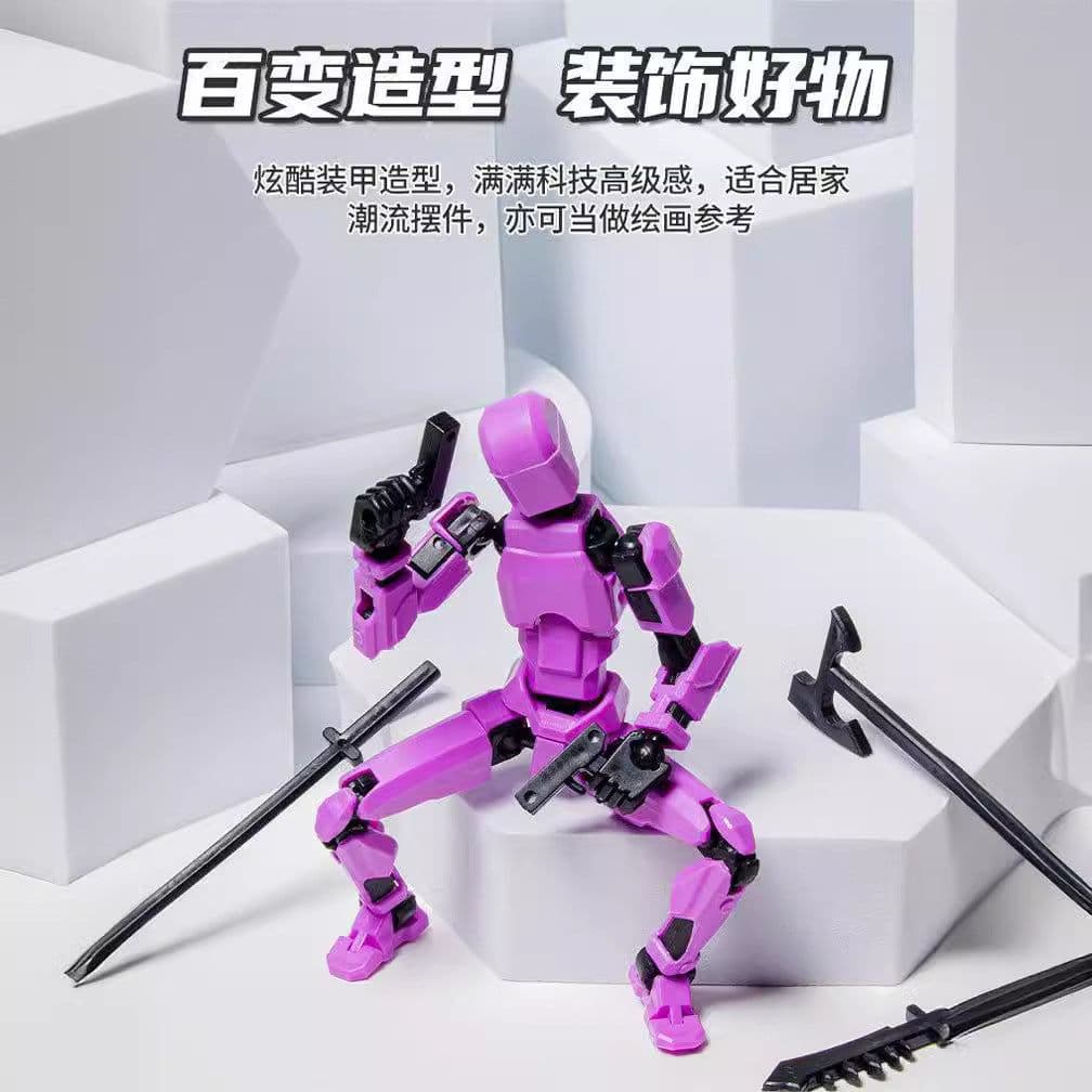 image-3rd Gen Lucky Articulated Toy Soldier, 13 Movable Parts, DIY 3D Printing, Ages 3-6