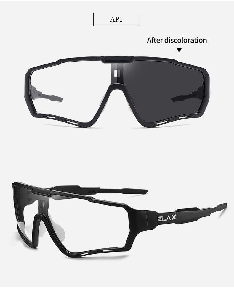 image-ELAX Cycling Glasses Color-Changing Windproof AP