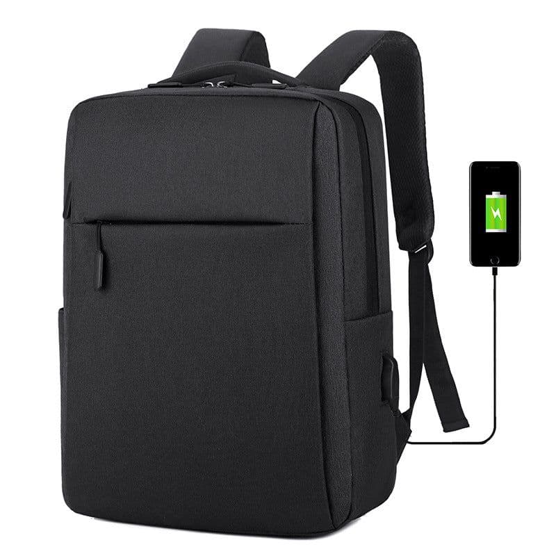 image-Little Elite 20-35L Business Backpack - Gray USB Charging Oxford Cloth