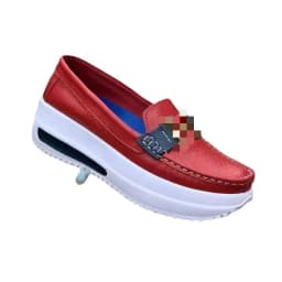 image-Rabid Bear Women's Loafers - Light Blue PU Flat Shoes