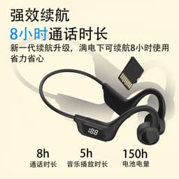image-New cross-border LY1 bone conduction bluetooth earphone waterproof not in ear air conduction wireless neck bluetooth earphone