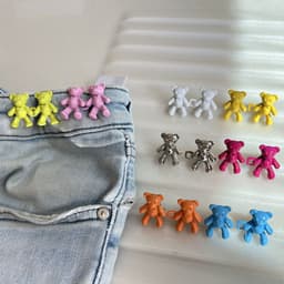 image-Bear Waist Buckle - Yellow Metal No-Hole