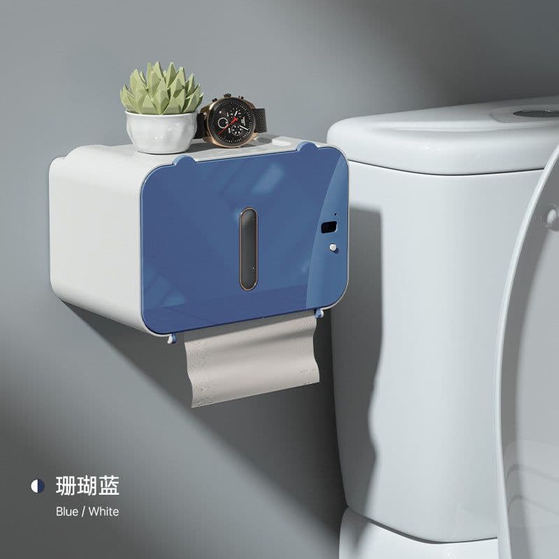 image-Automatic Paper Towel Dispenser - Coral Blue