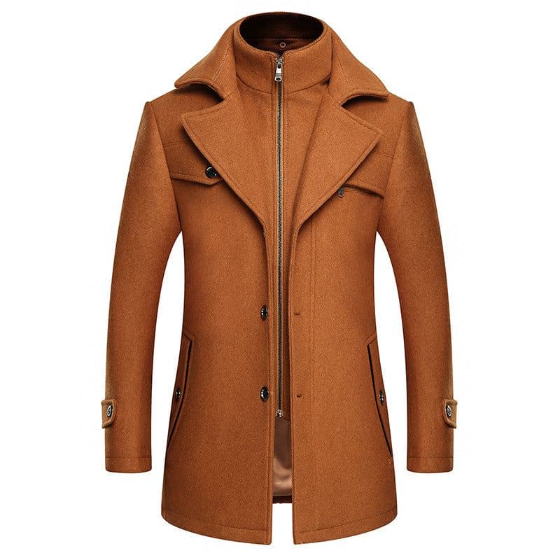 image-Lansboter Wool Coat Men Grey 4XL Winter
