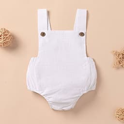 image-Infant Cotton Romper - Sleeveless Summer Unisex 9-12M