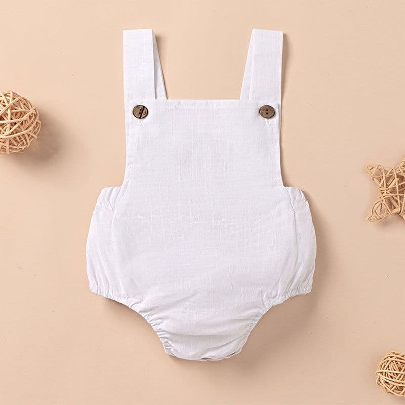 image-Infant Cotton Romper - Sleeveless Summer Unisex 9-12M