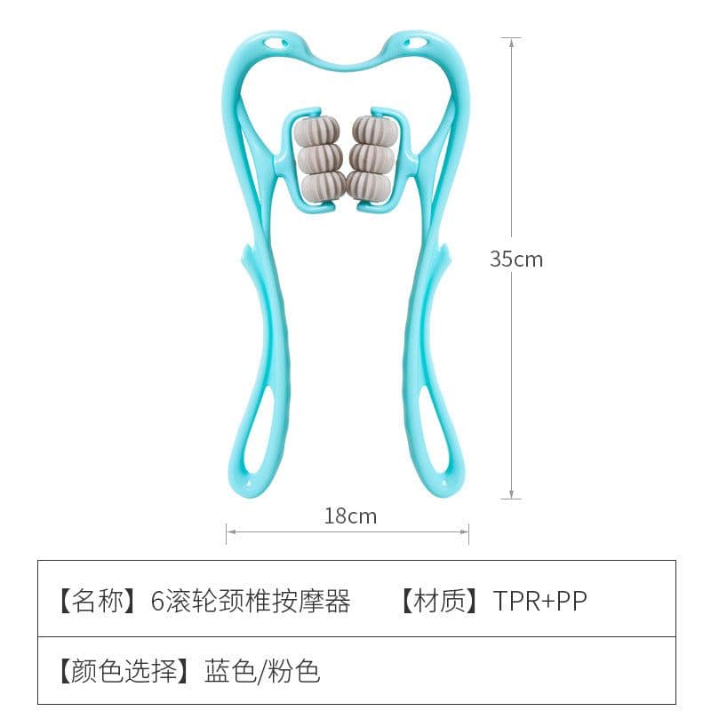 image-Cervical Spine Massager - Neck Kneading Sore Relief, Multi-Functional Shoulder & Neck Clamp