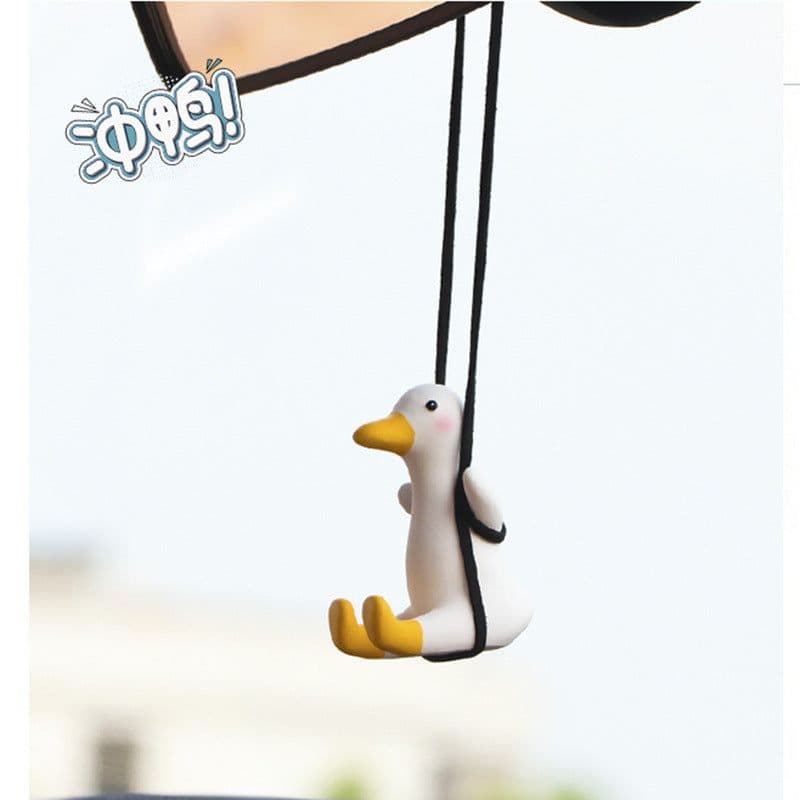 image-Swing Duck Car Pendant Aroma Diffuser
