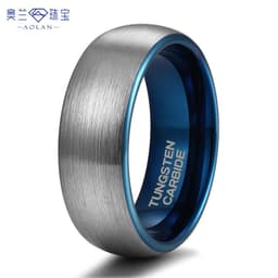 image-Tungsten Steel Ring - Two-Tone 4mm-8mm Unisex