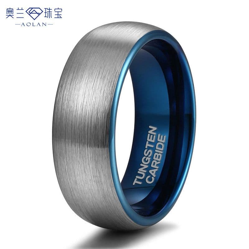 image-Tungsten Steel Ring - Two-Tone 4mm-8mm Unisex