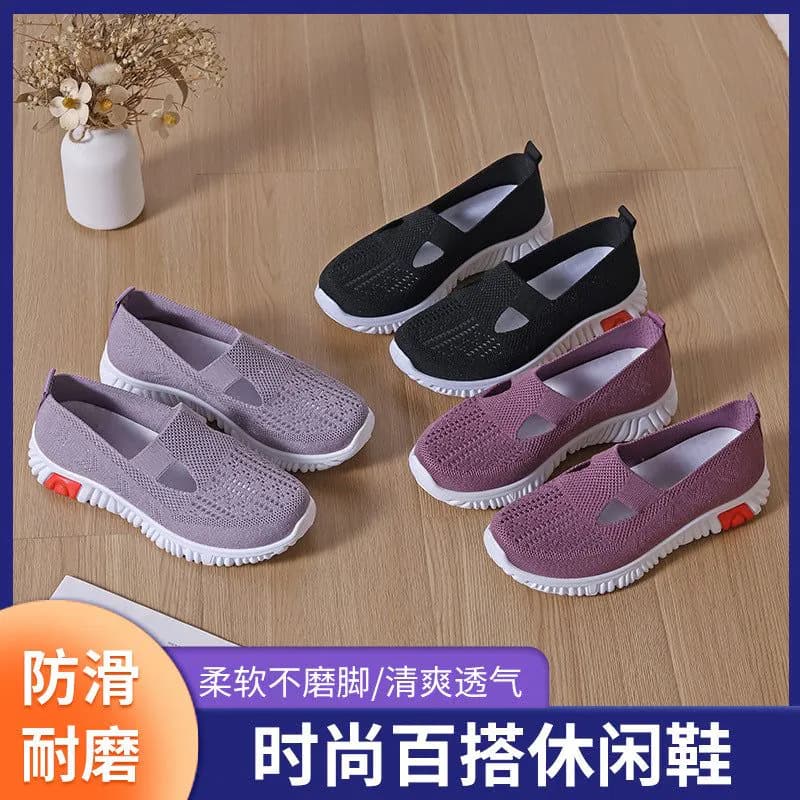 image-23 new summer mesh shoes female fly woven soft light breathable ultra-thin single mesh one pedal breathable shoes mesh shoes