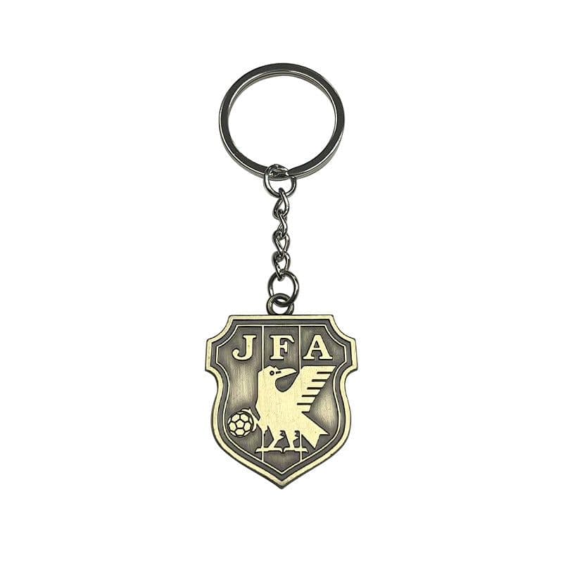 image-Football Team Logo Keychain - Zinc Alloy Metal