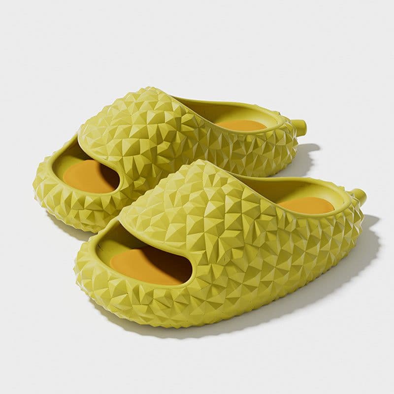 image-Qidan Shoes Factory Durian Slippers Women's Summer Home Indoor EVA Thick Bottom Stepping Shit Sense Couple Sandals and Slippers Wholesale